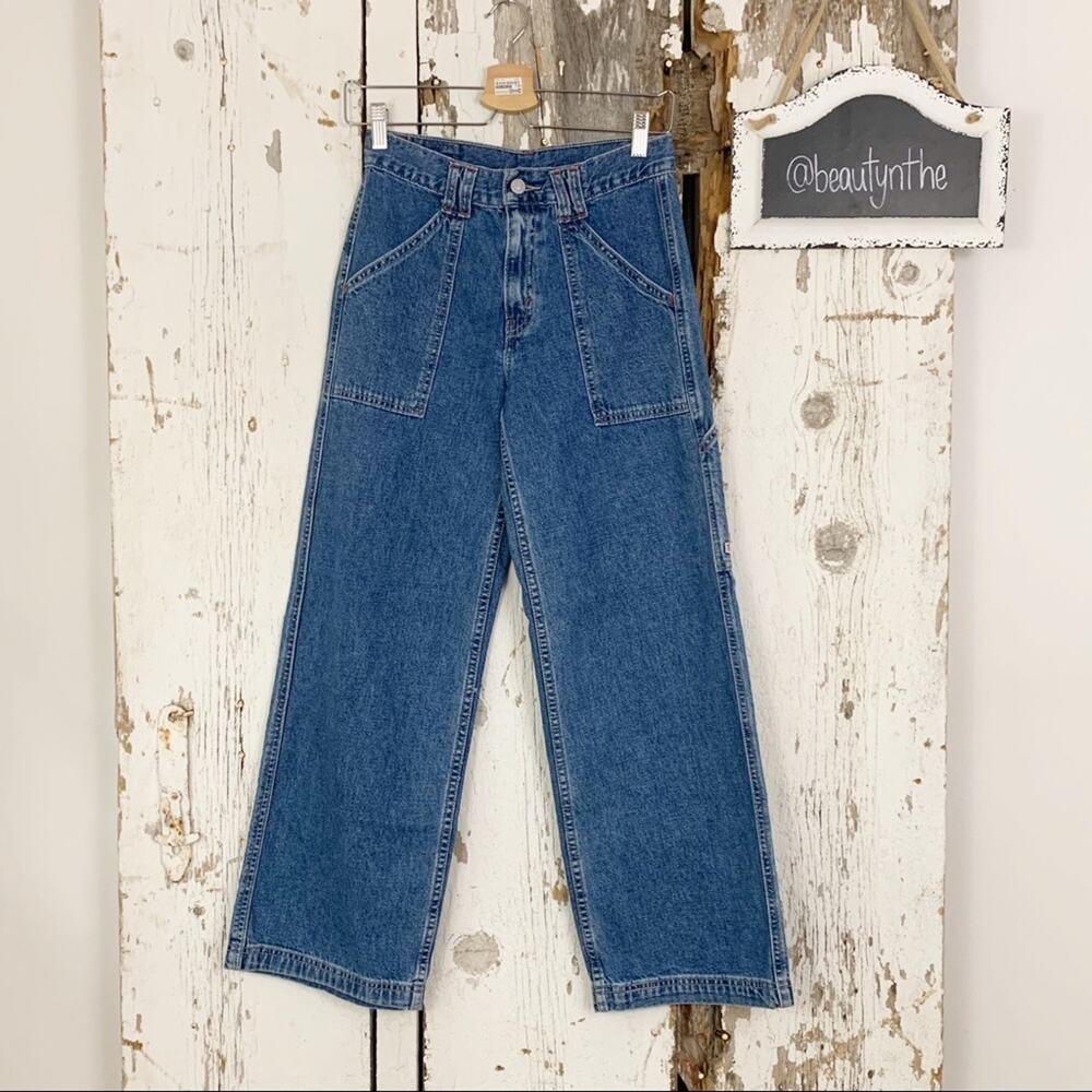 Vintage Levi’s deadstock red tab dry goods straight leg medium wash denim SZ 14 - Picture 2 of 7